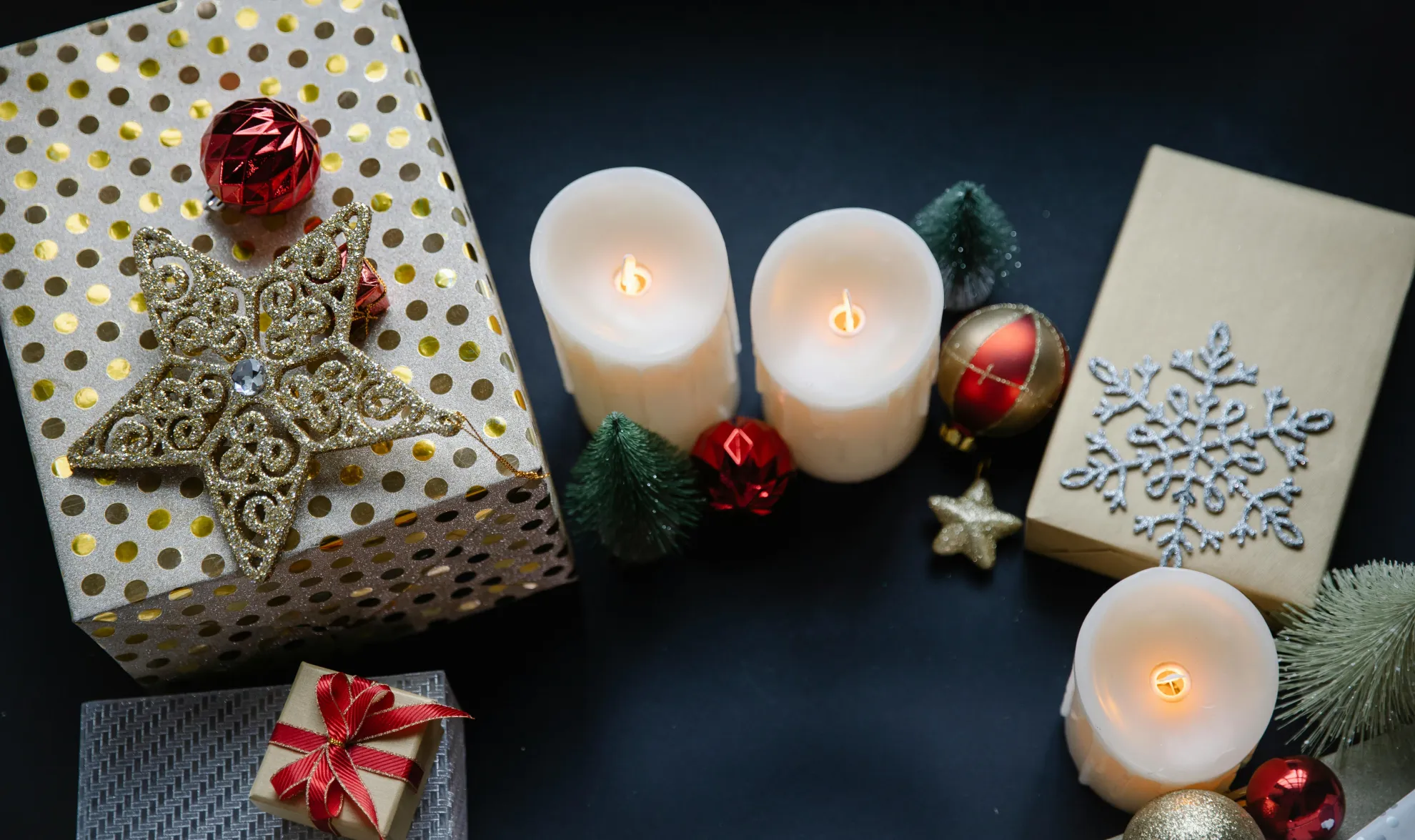 taller de velas decoradas de navidad
